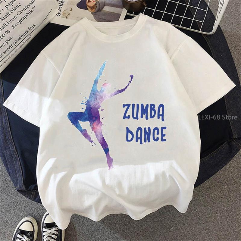 Buy Love Zumba Dance Print T Shirt Women Clothes 2023 Funny