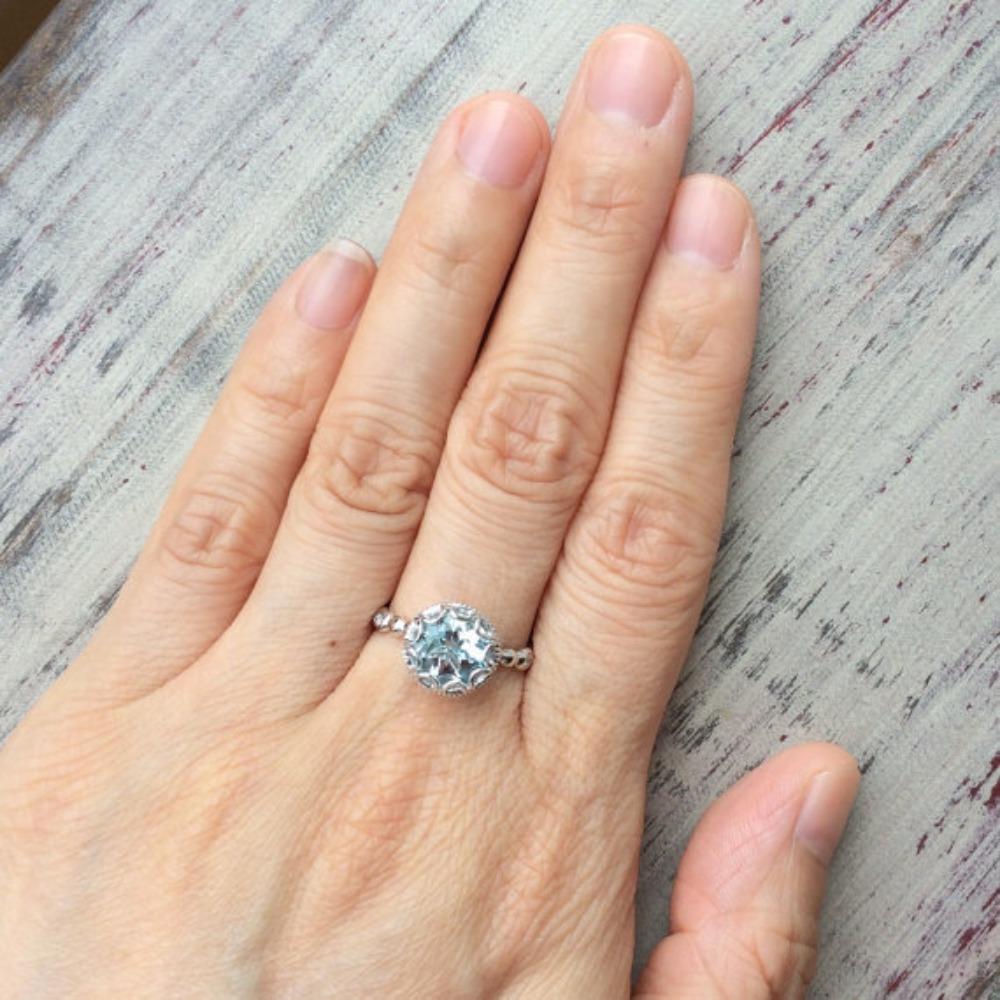 Unique Creative Topaz Rings for Women Fashion Jewelry