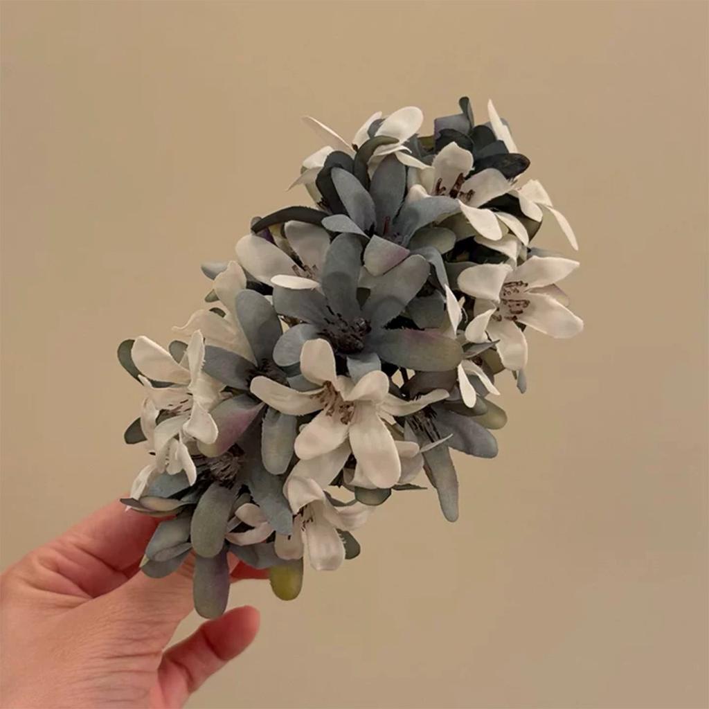 Super Fairy Gentle Flower Mori Atmosphere Side Clip Temperament Vacation Style Word Clip Hair Accessories Woman