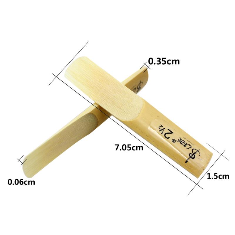 hot! 10 Pcs Alto bE Saxophone Reeds Bamboo 2-1/2 Sax Reed Strength 2.5 Musical Instrument Parts &