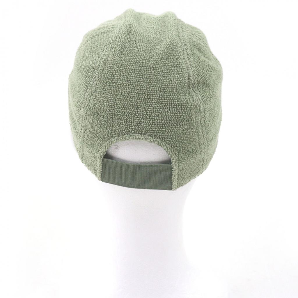 Excellent HERMES Cap Davis Pile Ground Green Cotton Mens M Used