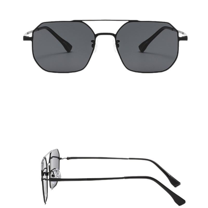 New Classic Frog-Eye Sunglasses Metal Double-Bridge Stylish UV400 Shades Eyewear for Fishing and Driving Outdoor Travel Eyewear