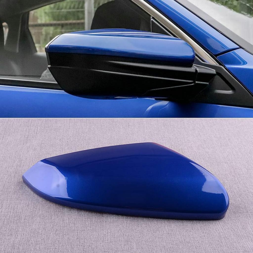 Silver Right Passenger Side Mirror Cap Cover For Honda Civic 2016 2017 2018 2019 2020 2021 Rearview Mirror Cap Replacement