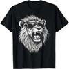 Brullende Leeuw Zonnebril Muziek Grafisch T-shirt