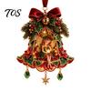 Colorful Elf Pendants for Christmas Fairy Bell Ornament, 2D Flat Flower Hanging Small Festive Gift Birthday Decoration, Acrylic Xmas Tree Pendant
