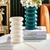 1PC Plastic Spiral Decorative Vase Scandinavian Flower Arrangement Kitchen Living Room Bedroom Home Wedding Decoration Ornament