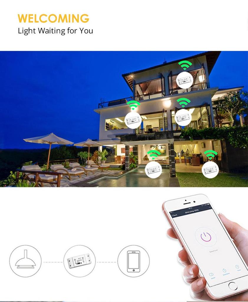 Graffiti WIFI Smart Switch Compatible with Alexa and Google Voice