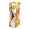 Synthetic Cosplay Wig Mi-ku Inspired Creative Light Wavy Twin Ponytails Fiber Hair for Costume Party Anime Styling