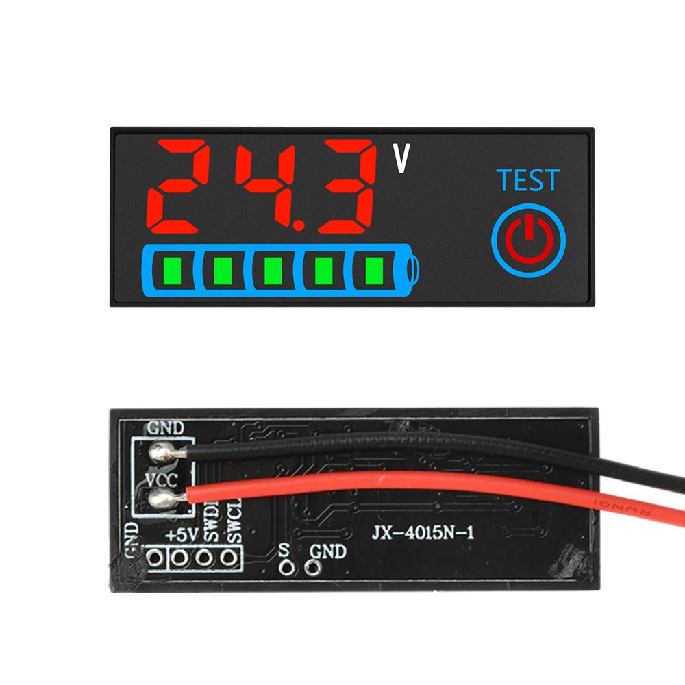 

3S-14S DC7-55V Universal Battery Charge Indicator Board Acid/Lithium Battery Level Indicator Voltmeter Charging Tester червоний