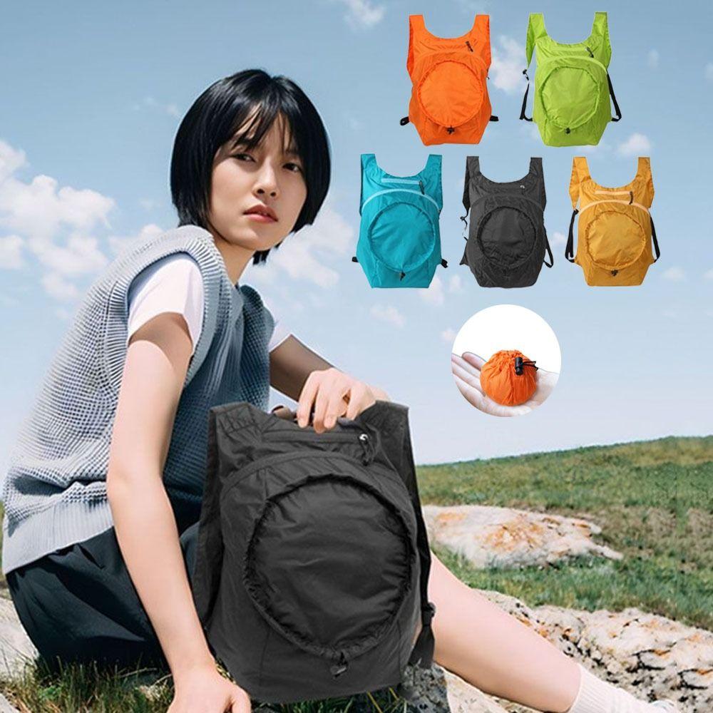 

28L Outdoor Foldable Backpack Multifunctional Portable Hiking Daypack Sports чорний