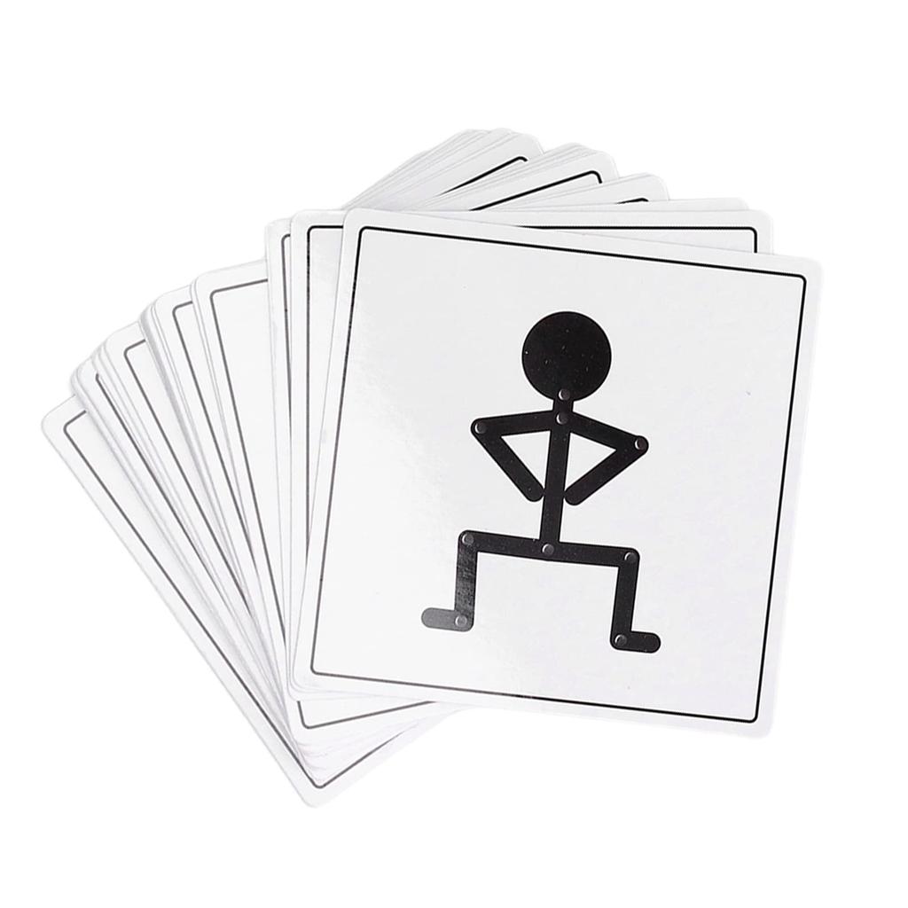 Stick Figure Puzzle Toy, Develops Coordination and Observation Skills, Burr-Free Wooden Stick Figure Toy, for Kids Ages 3 and Up