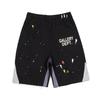Pantaloni de jogging din bumbac cu talie cu șnur, croială dreaptă, stil streetwear vintage, pentru bărbați și femei, cu imprimeu graffiti pictat manual, ușori