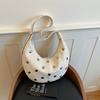 Rivet Crescent Armpit Bag Shoulder Women's Bag