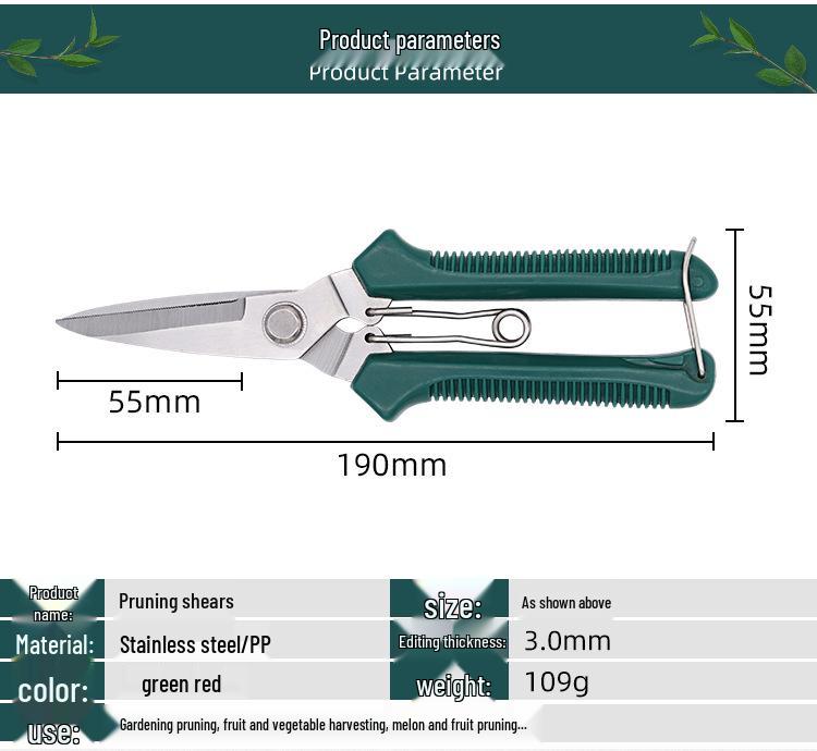 High Branch Pruning Shears and Fruit Picker Gardening Scissors