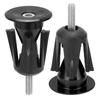 2PCS Bike Handlebar End Cap Bicycle Handlebar Plug for Mountain Bikes Road BikesBlack