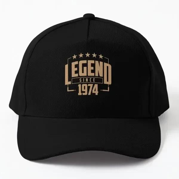 

Легенда с 1974 года Бейсболка Кепка Хип-Хоп Шапка Летняя Однотонная С Принтом Для Улицы Мужская Snapback Спортивная Кепка Весна Black