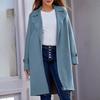 Women's Fashion Jacket Casual Solid-color Long-sleeved Cardigan Long Coat