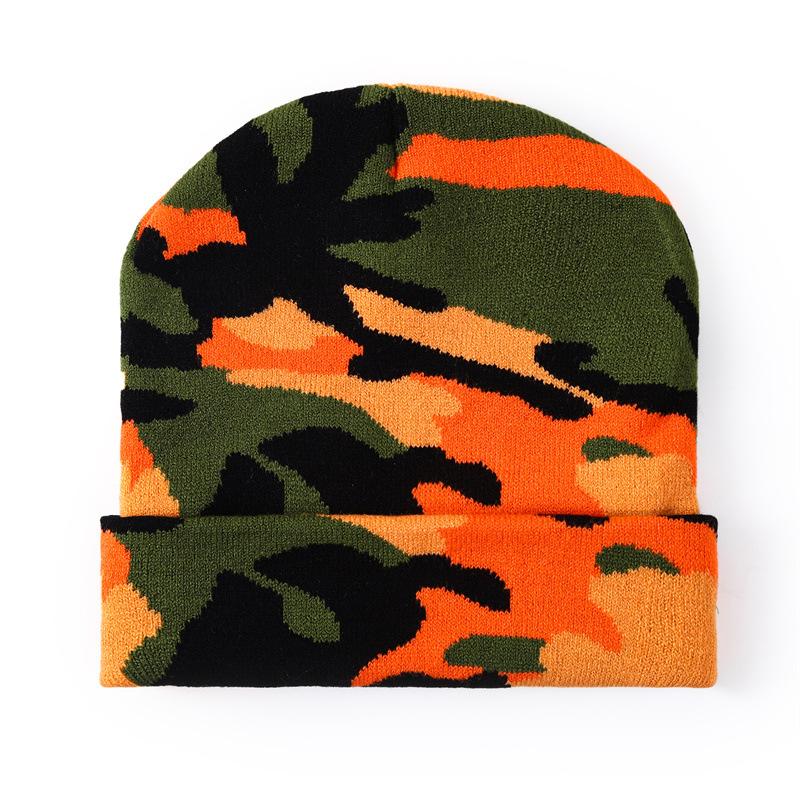 New Cross-border Winter Toque Beanie Cow-pattern Jacquard Warm Short-style Knitted Wool Unisex Street Style Hat