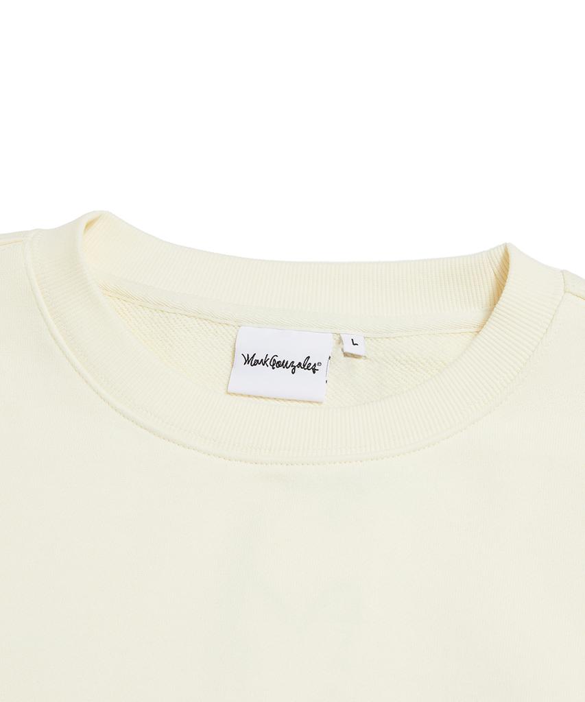 Mark Gonzales Angel Wappen Sweatshirt - Ivory