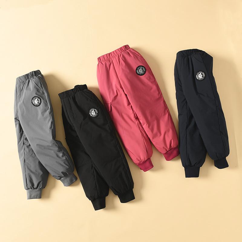 Kinder Daunenhose für Jungen und Mädchen Baby Verdickt Weiße Entendaunen Warme Hose