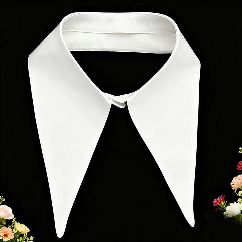 Męskie Gładkie Garnitury Formalne Fałszywy Kołnierzyk dla Kobiet Klapa Krawat Kołnierzyki Fałszywe Zdejmowany Odpinany Kołnierzyk Krawaty Kołnierzyki Faux