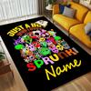 Custom Name Sprunki Love Living Room Non-Slip Area Rug Soft Carpet for Bedroom Kids Playroom Sofa Office Home Decor Doormat