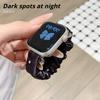 Rekbaar Scrunchie Polsbandje voor Apple Watch Series11 46mm Bandje Dames Polka Dot Garenstijl Lief Scrunchie voor iWatch10/8/7 38/41mm 42mm 44mm 45mm