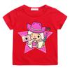Kawaii Cartoon Print Streetwear T-Shirts Cartoon Manga 100% Baumwolle Kurzarm Jungen/Mädchen T-Shirt Sommer Teenager Kawaii Rundhals Anime T-Shirt Süßes Oberteil