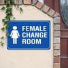 1pc Vintage Female Change Room 2D Tin Sign 8x12in Unframed Metal Plaque Retro Wall Art Decor Indoor Outdoor Unique Gift
