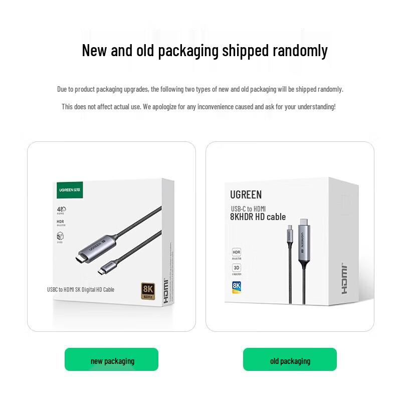 Ugreen CM565 USB-C To HDMI 2.1 8K Adapter Cable