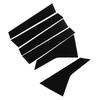 6PCS Car Window Trim Bright Black Lightweight Smooth Surface Window Strip Sticker Replacement For Civic 2022