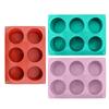 6 Roosters Anti-aanbak Rond DIYs Jelly Pudding Snoep Vormen Multifunctionele Voedselkwaliteit Siliconen Taart Vormen Keuken Bakplaat Gereedschap