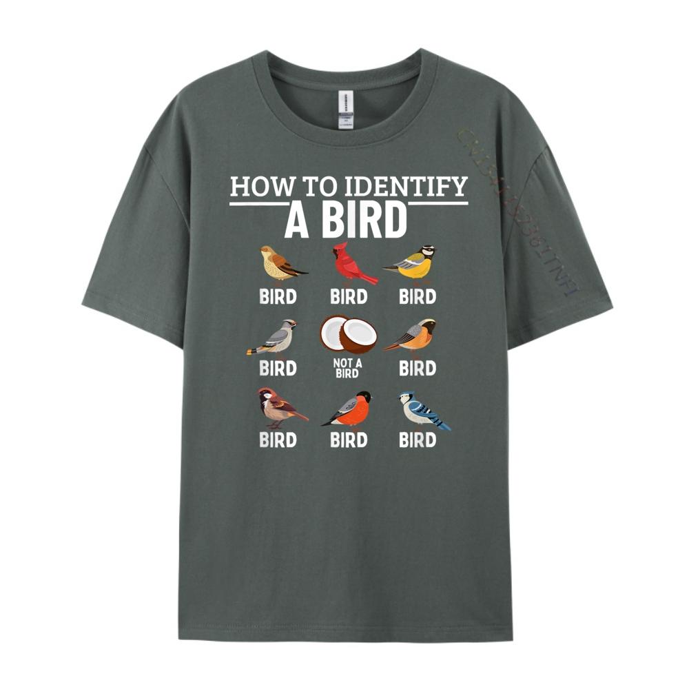 How To Identify A Bird Funny Bird Watching Brand T Shirt TShirt Tee Shirt  Hip Hop