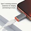 Portable  To Type C Adapter Enables Double Purpose Charging And Audios For Travel Users Support Call Video Mic
