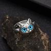 Vintage Punk Spider Lizard Animal Rings for Women Men Gothic Retro Silver Color Open Adjustable Finger Ring Party Jewelry Gifts