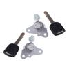 Durable Car Front Left Right Door Lock Cylinder with 2 Keys Fit for Honda Fit Jazz 2003 2004 2005 2006 2007 2008