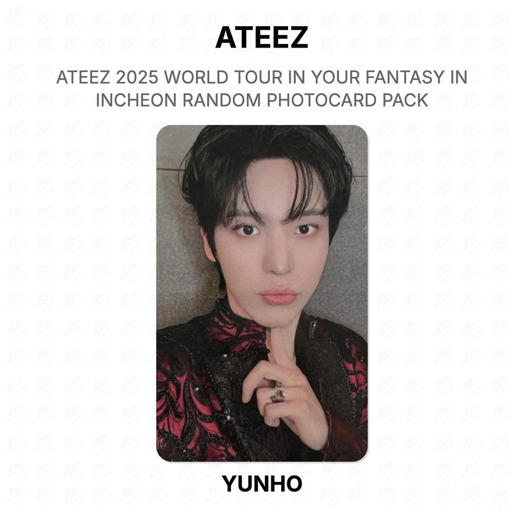 ATEEZ 2025 WORLD TOUR IN YOUR FANTASY IN INCHEON RANDOM PHOTOCARD PACK Official Photocard