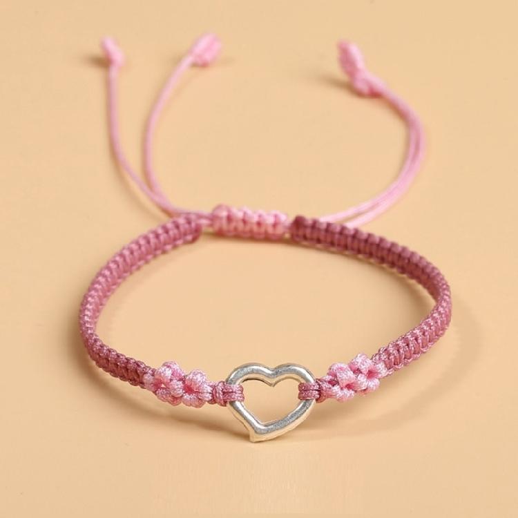 Fashionable Simple Woven Bracelets for Women Hollow Love Heart Designs Suitable for Parties and Dates Decoration