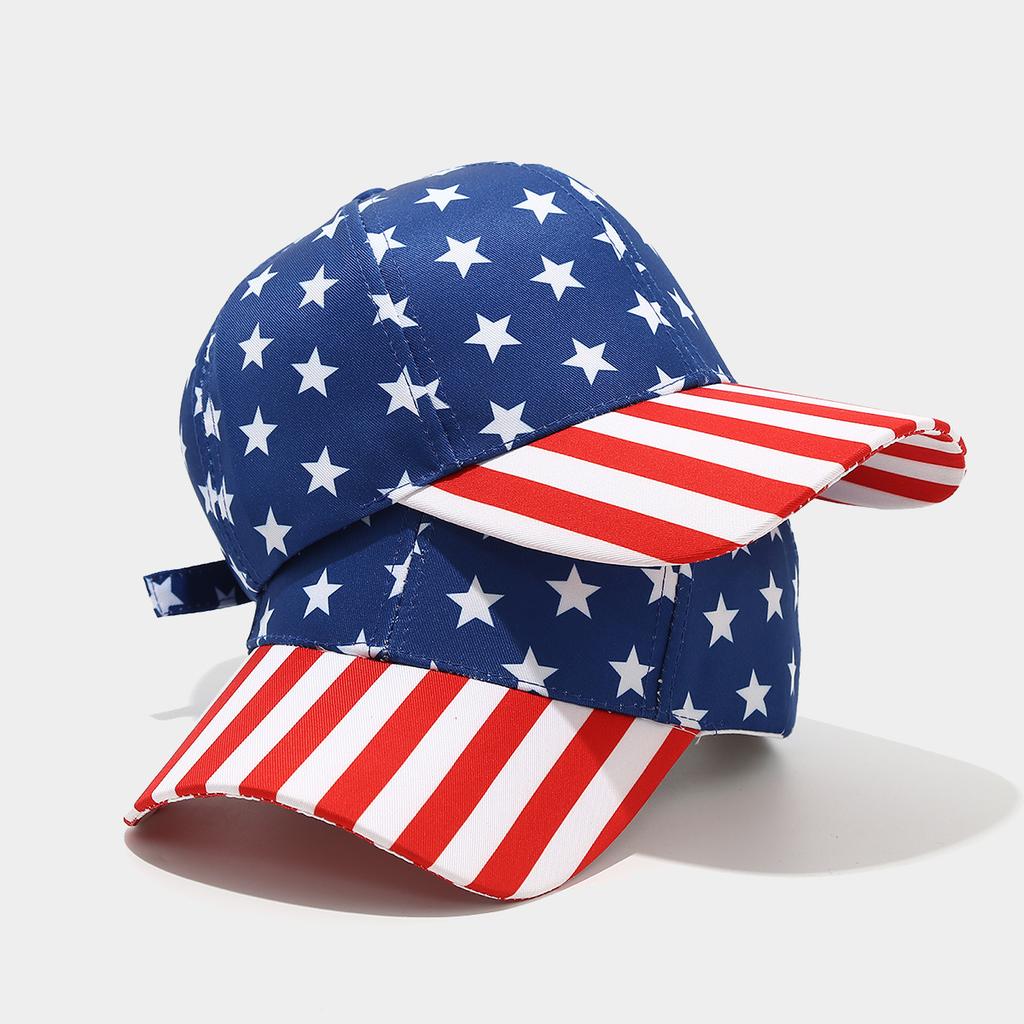 Amerikanska Självständighetsdagen Basebollkeps Herr och Dam Utomhus Solskydd Kepsar Mångsidig Amerikansk Flagga Basebollkeps