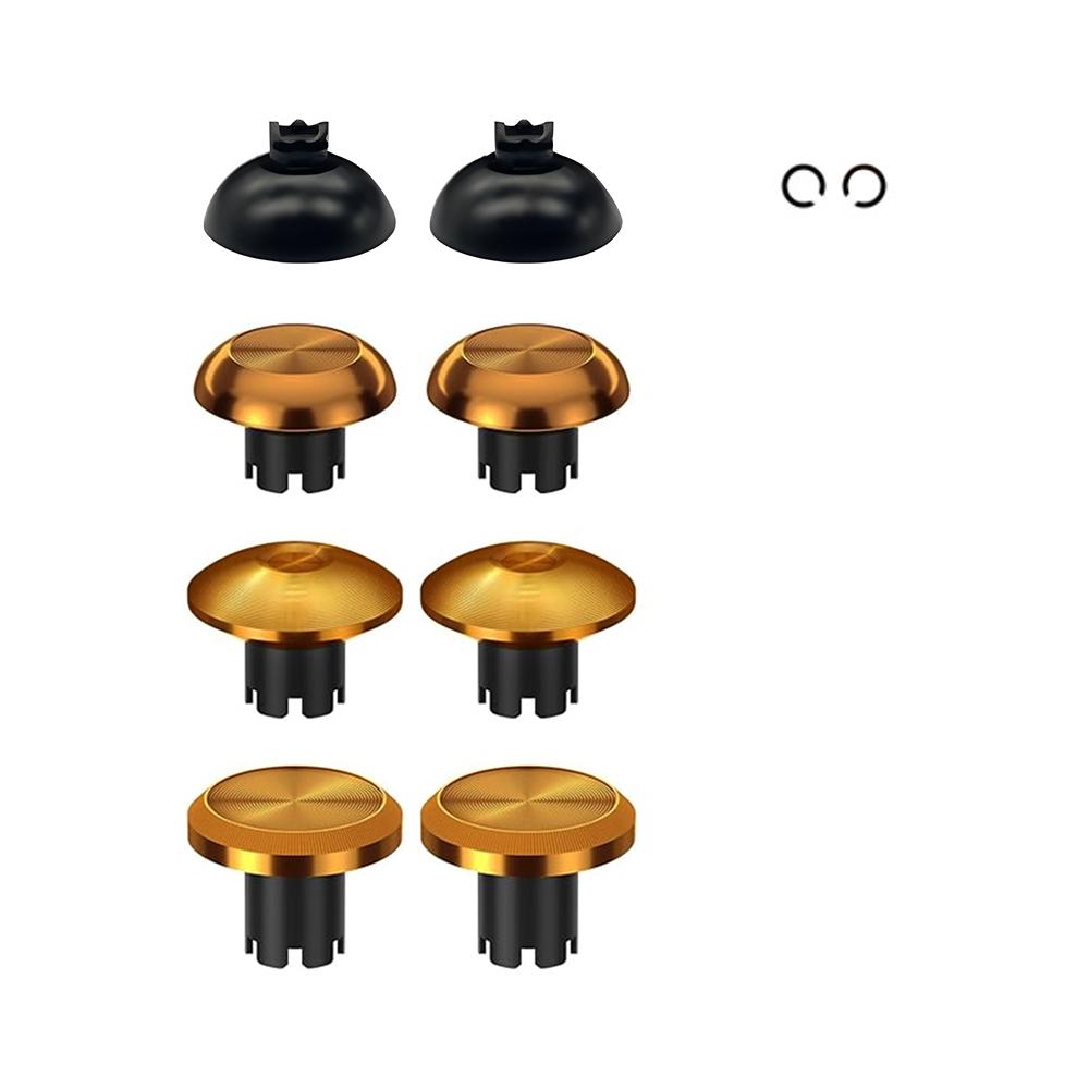 NEW Metal Thumbsticks for PS5 PS4 Controller Buttons 3D Analog Stick Joystick Replacement Accessories Parts 8PCS Thumbsticks золотистый