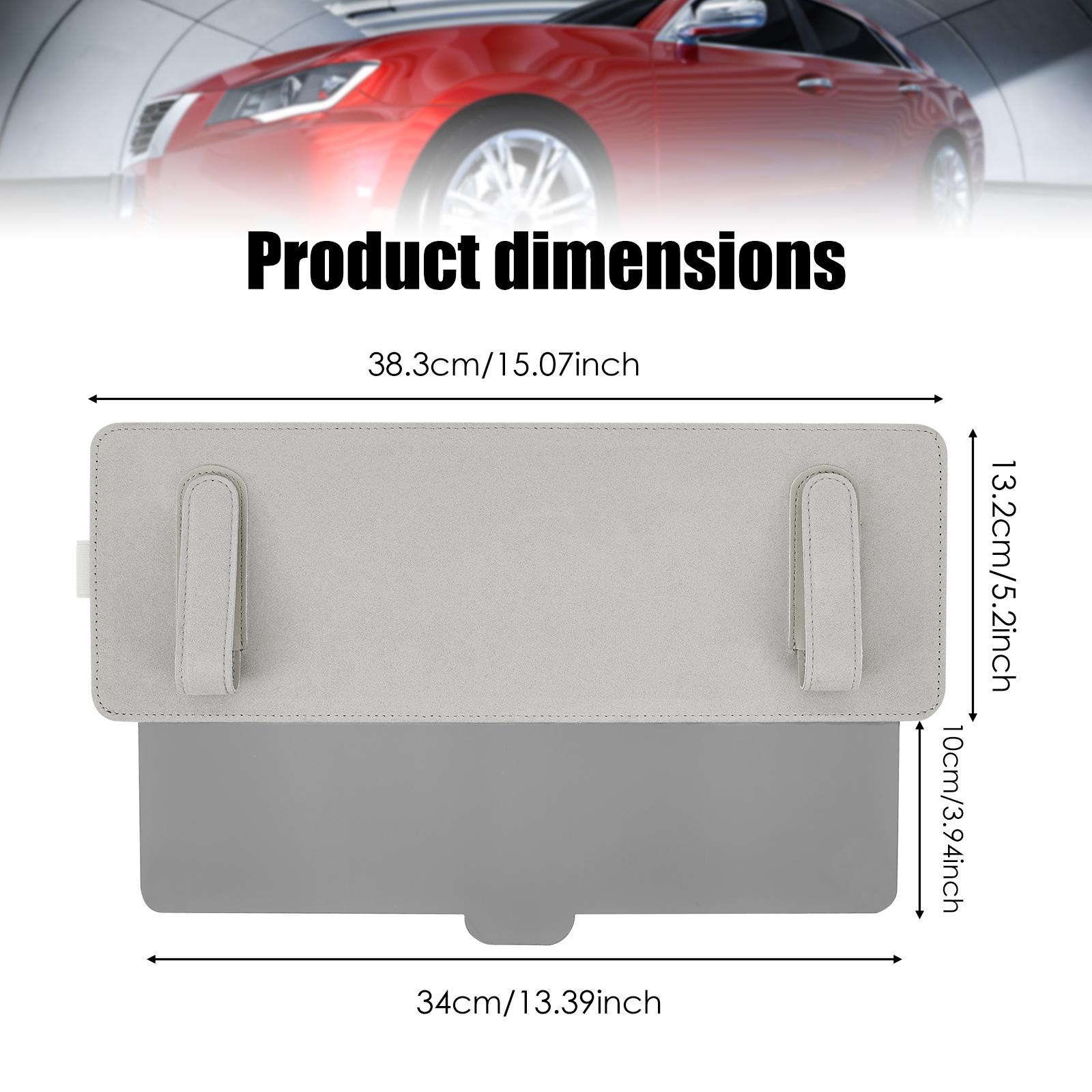 Car Sun Visor Extender Adjustable Car Visor Extender Sun Blocker with Zipper Pocket and Side Opening Design Cars Accessories