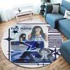 Aitana Custom Name Round Area Rug,Carpet Rug for Living Room Bedroom Sofa Playroom Decor,Non-slip Floor Mat