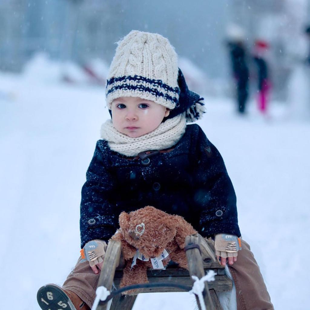 Kingsiely Baby Cute Dinosaur Mittens with Smartphone Perfect for Commuting to and Outdoor Ages Gloves, Kids' Gloves, Design, Five-Finger Mittens,