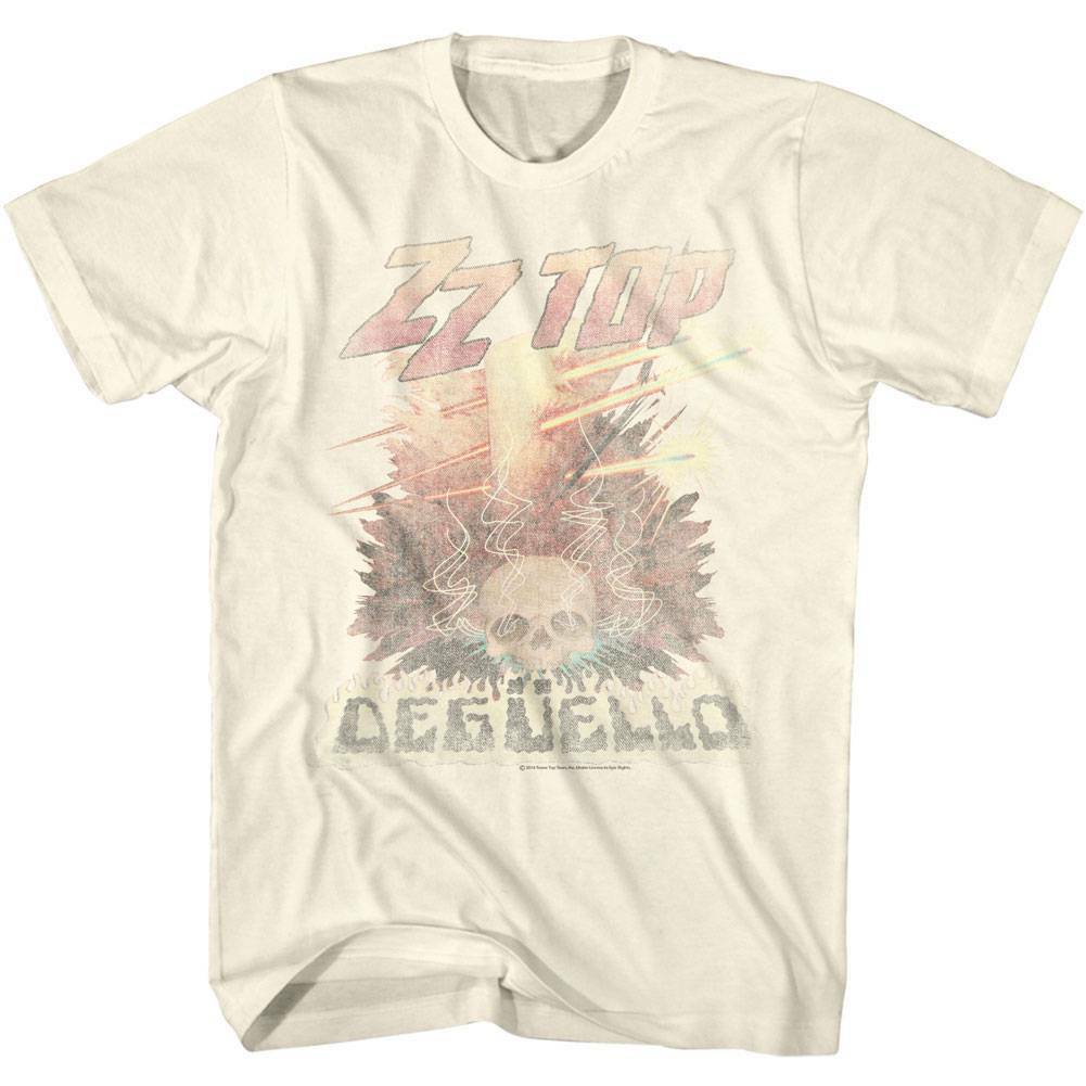 ZZ Top Deguello Fade Natural Adult T-Shirt S