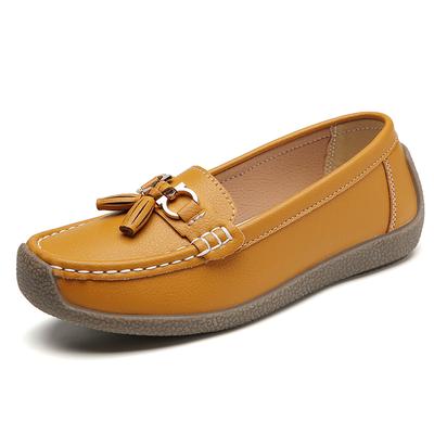 2025 Sommer Mode Sneaker Damen Bequeme Ballerinas Weiches Handgenähtes Leder Freizeitschuhe Slipper Loafer Laufschuhe