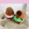 Soft Short Plush Capybara Doll With Swimming Ring For Children Includes Pig And Chick Colors