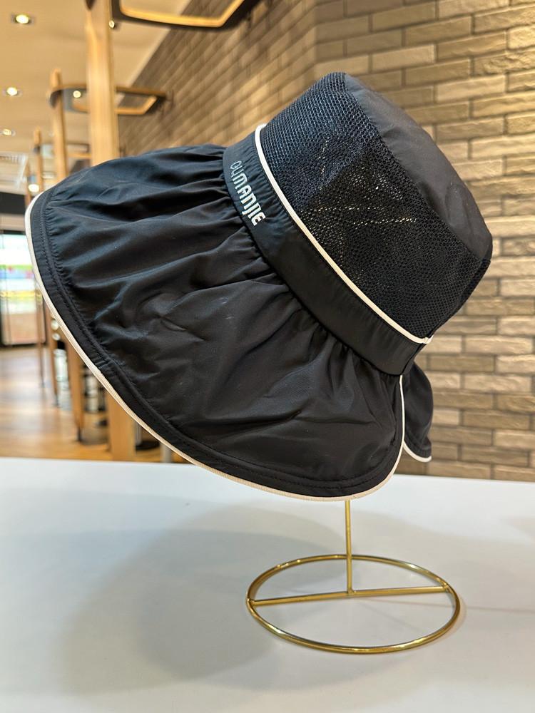 Adjustable Wide Brim Sun Hat Women's Fashionable Commute Spring Big Brim Mesh Hat