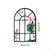 Arched Mirror Arch Window Acrylic Modern Wall Mounted Decorative for Mantel Living Room