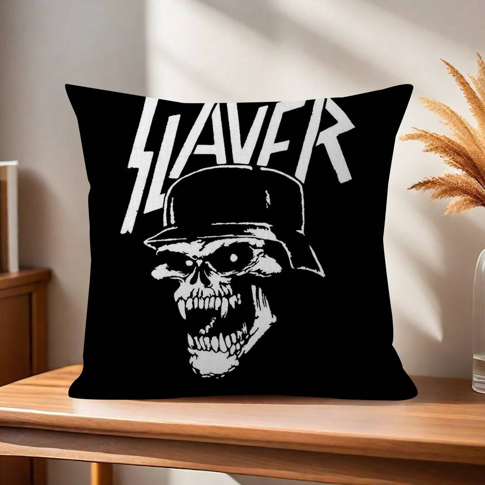 Classic Band Slayer Pillowcase Toon Gift Cushion Cover Bedroom Home Sofa Chair Seat Decor Pillow Case