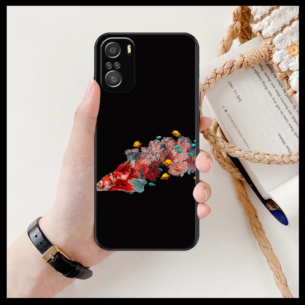 Koi Carp Fish Phone Case For Xiaomi Redmi 11 Lite 9C 8A 7A Pro 10T 5G Cover Mi 10 Ultra Poco M3 X3 NFC 8 SE Cover